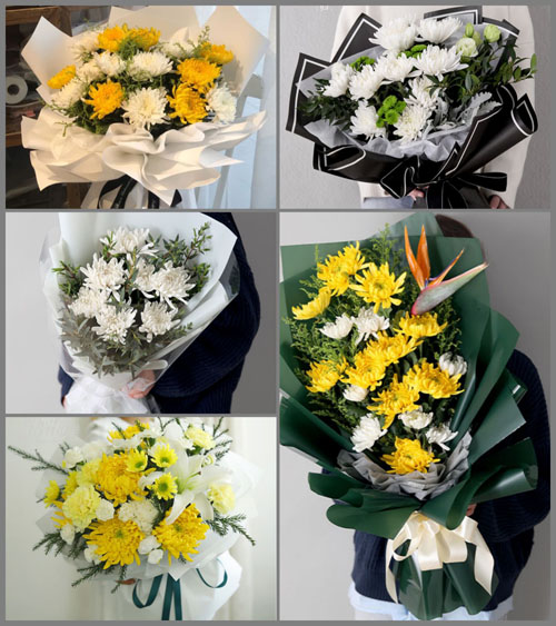 广东汕头市潮南区两英镇禾皋村白事花束代送